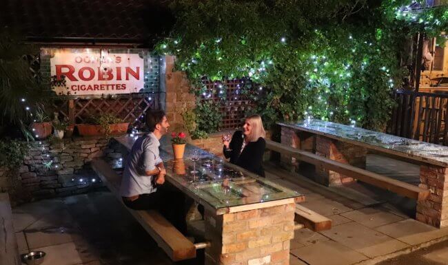 Outside at The Hotham Arms